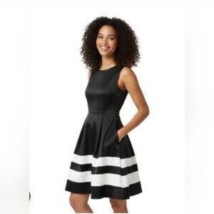 Apt. 9 Black and White Midi Dress